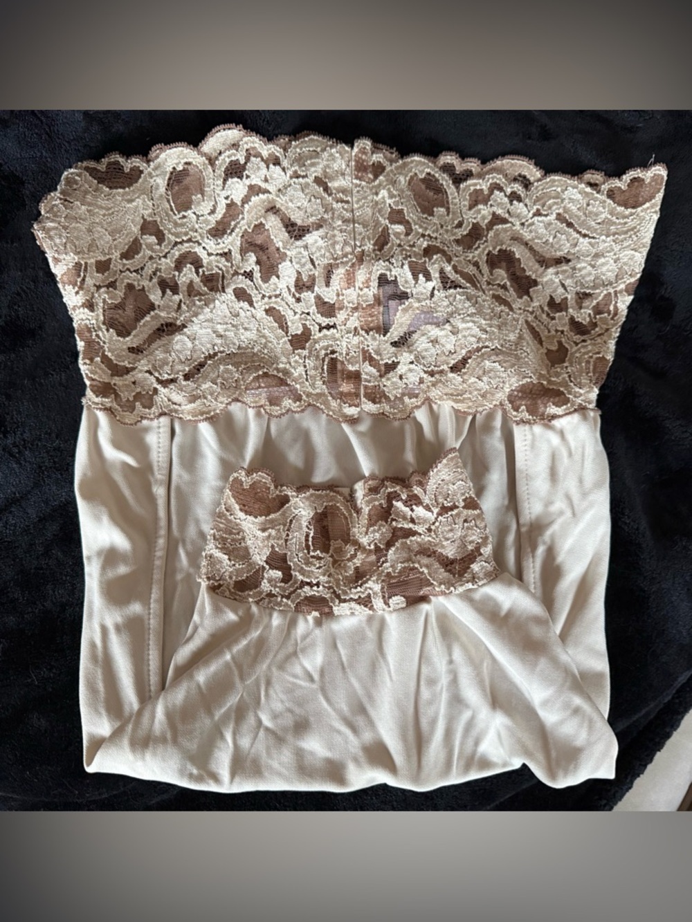 Moda International White Lace Halter Camisole - Picture 6 of 6